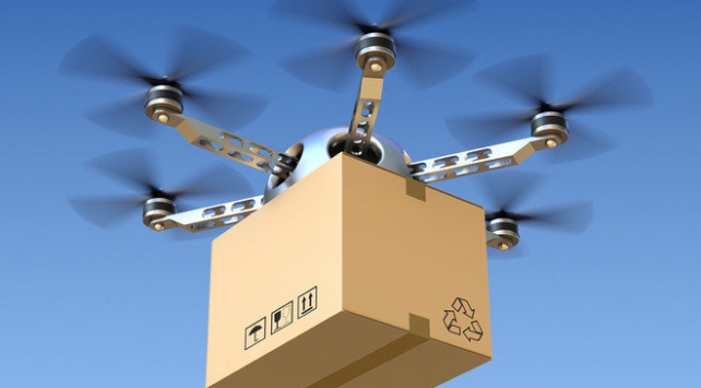 Air Cargo Drone Period Very Close